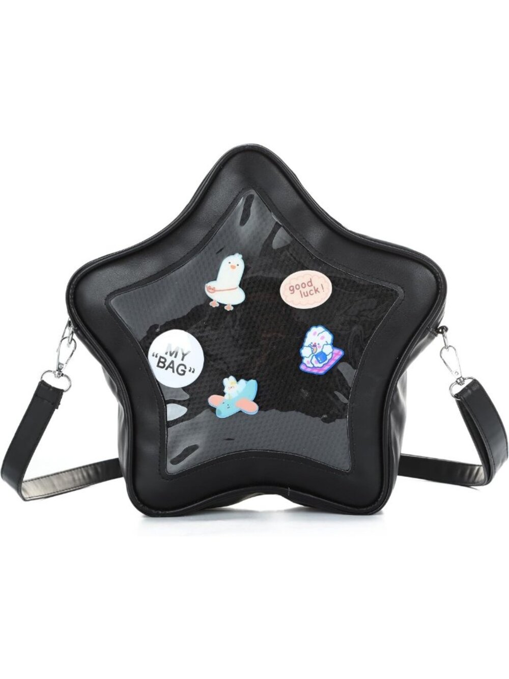 Star Shape Ita Bag Crossbody Purse | Cute Y2K Aesthetic Shoulder Handbag, PU